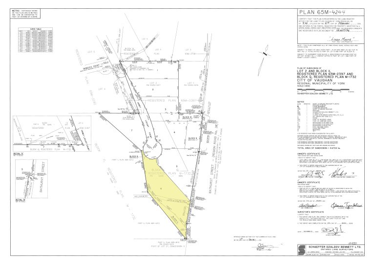 Woodland Valley Plan 65M-4244 Highlighted